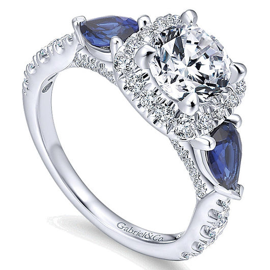 14k White Gold Entwined Semi-Mount Engagement Ring – Jimmy's Jewelers