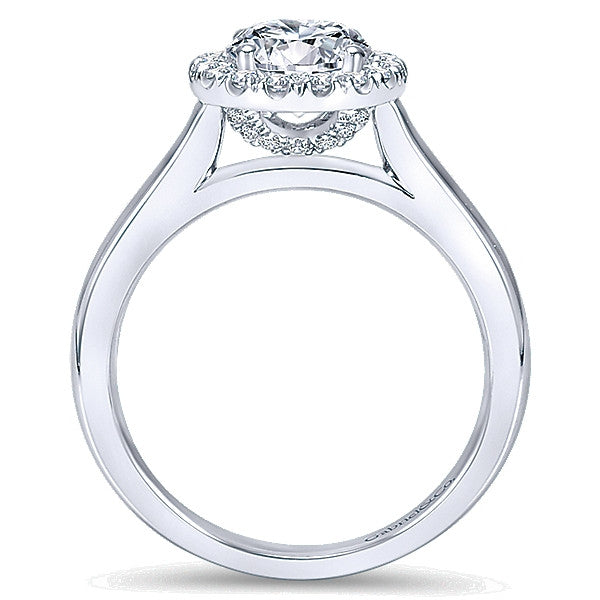 14k White Gold Contemporary Semi-Mount Engagement Ring – Jimmy's Jewelers