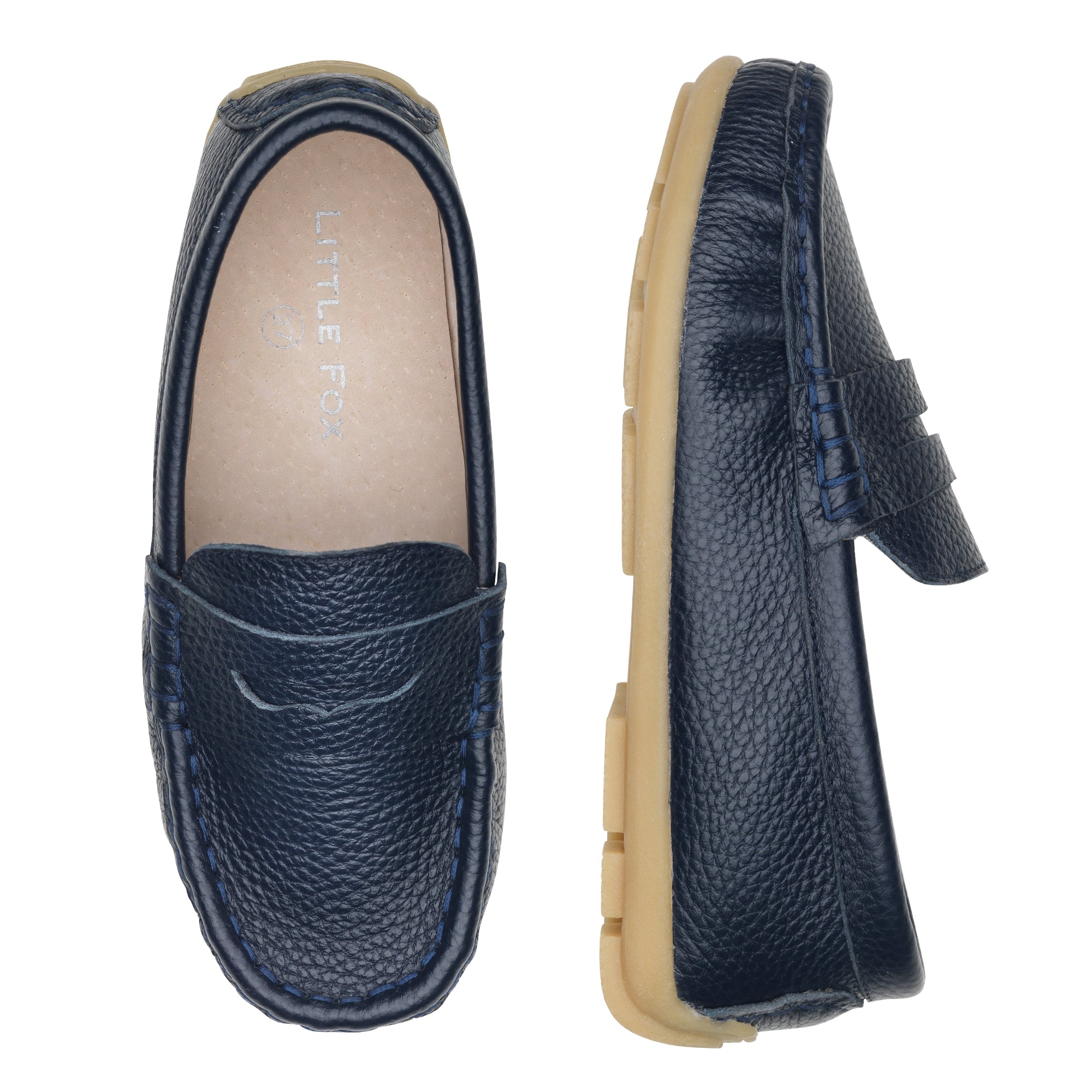 Waterloo Loafer Shoes - Navy – Little 