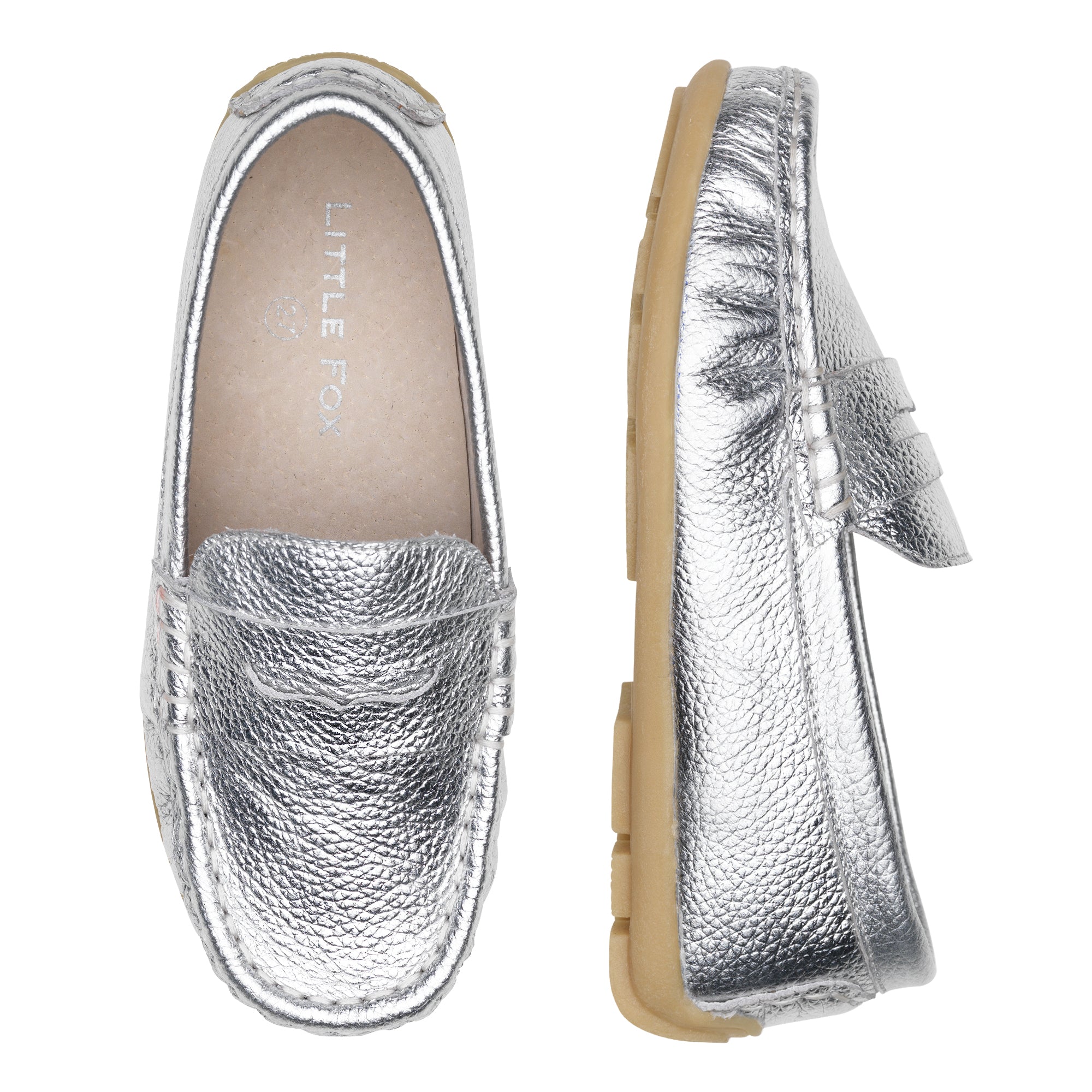 Waterloo Loafer Shoes - Silver – Little 