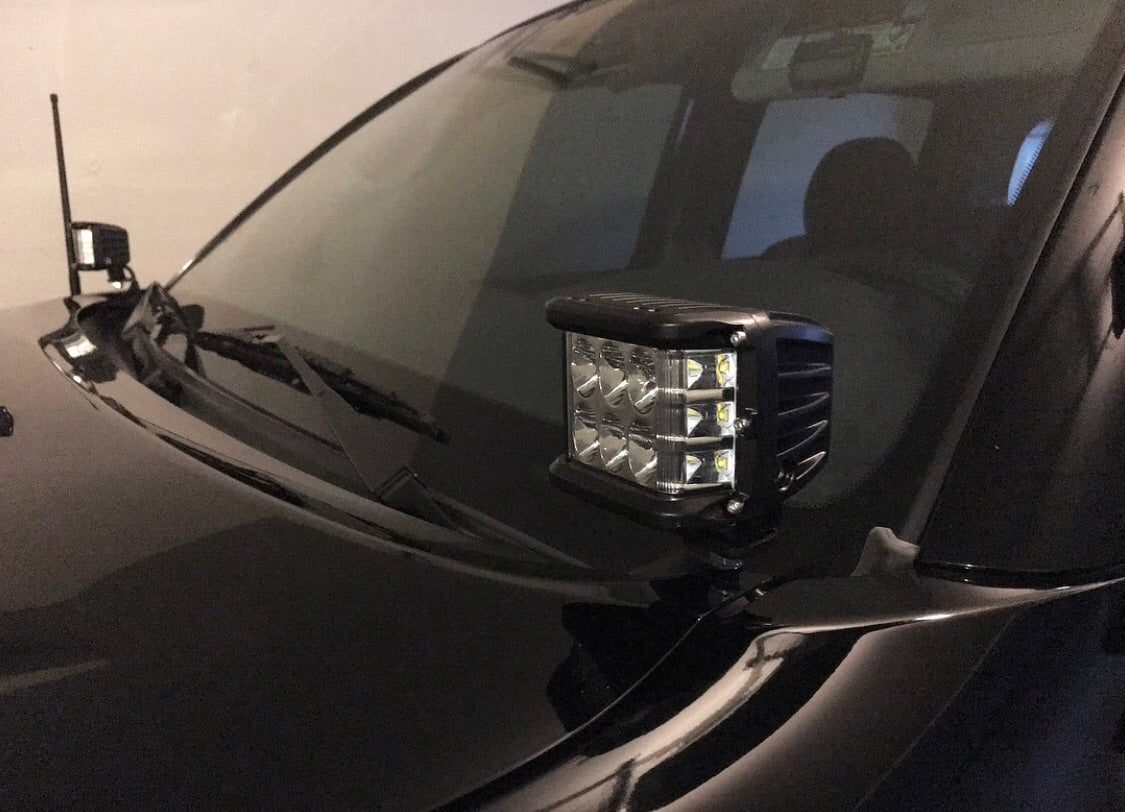 2014-2019 Toyota Tundra Lo Profile Ditch Light Brackets - Cali Raised LED