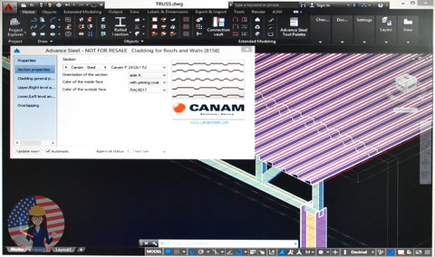 Advance Steel 2017 Cladding