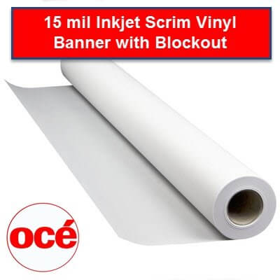1) 60 x 60' Roll - Scrim Banner - 2 Core