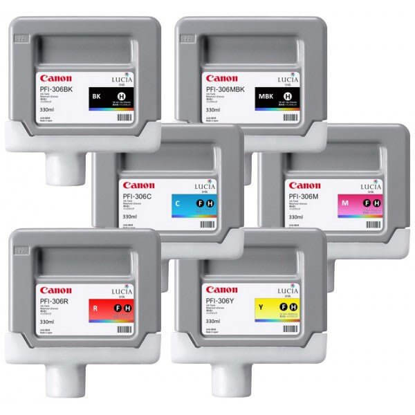 PFI-306 Canon Inks for iPF Printers (300ml) ***CLEARANCE***