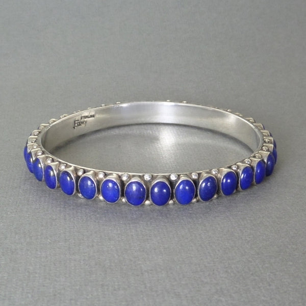 LEO FEENEY Sterling Lapis Lazuli Southwestern BANGLE Bracelet – Years After