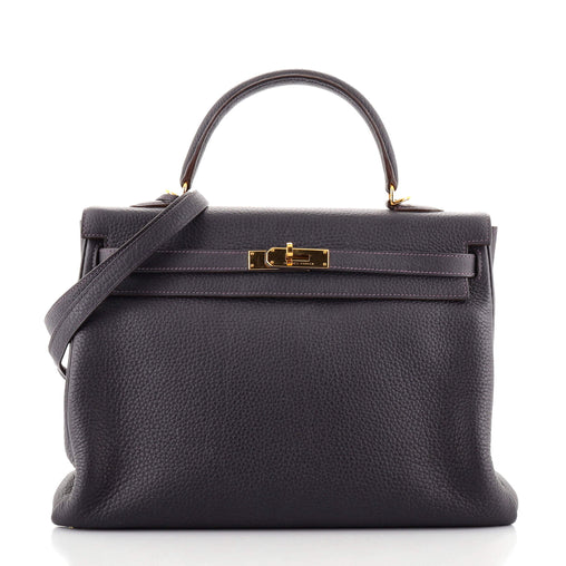 Hermes Kelly 35 Clemence Gold Hardware