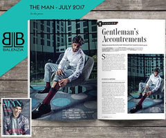 In the press: Balenzia does it again - featured in The Man magazine, India as an accessory every gentleman needs!