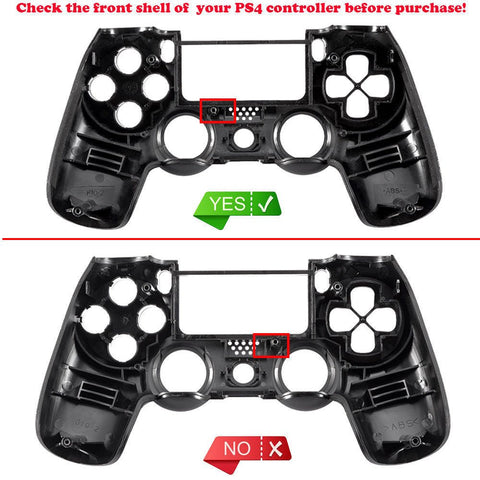 Extremerate Red Soft Touch Face Plate Front Shell Custom Kits For Ps4 Gamingcobra