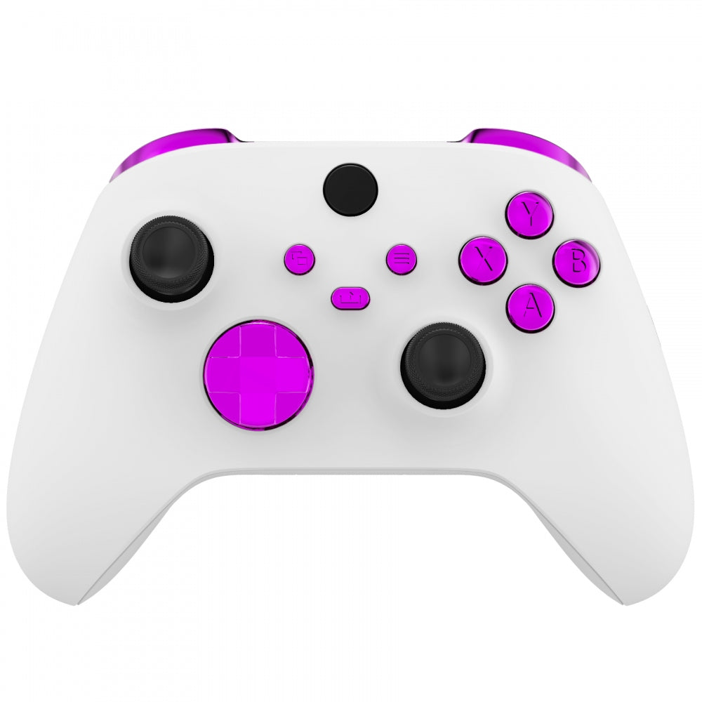 Chrome Purple Replacement Buttons For Xbox Series S Xbox Series X Co Gamingcobra