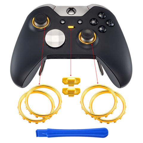 chrome gold xbox one controller