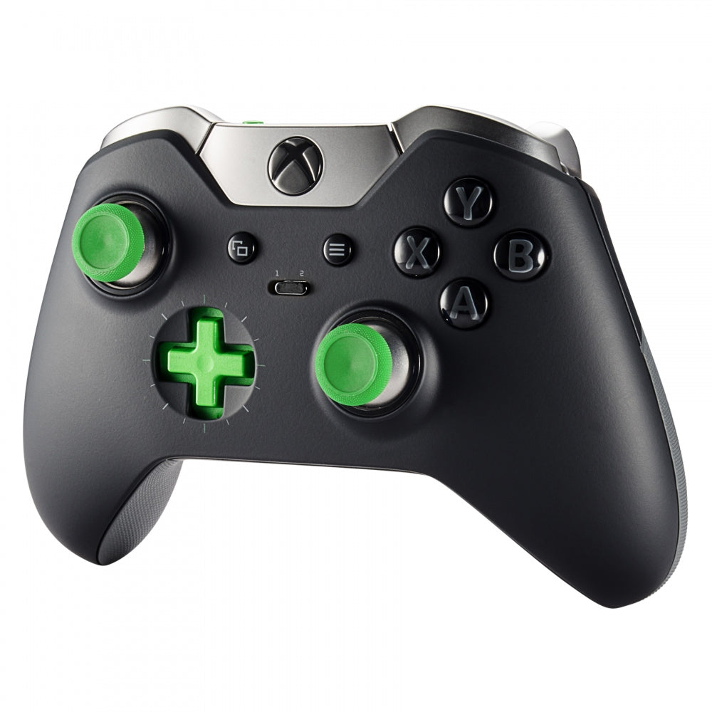 eXtremeRate Green Metal Magnetic Thumbsticks with Carry Case for Xbox ...