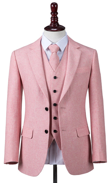 Pink Twill Tweed 2 Piece Suit – Empire Outlet