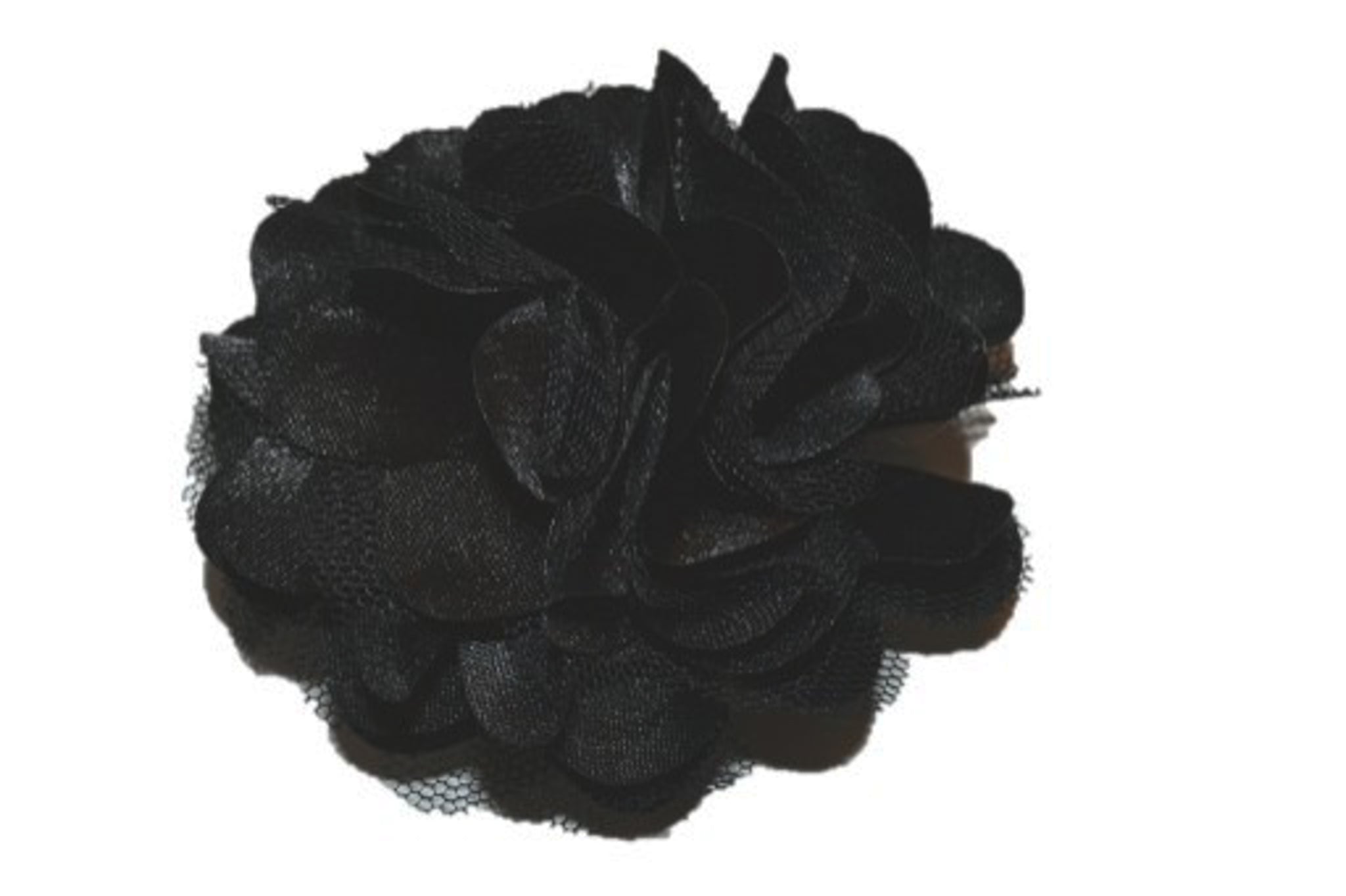 large black flower hair clip