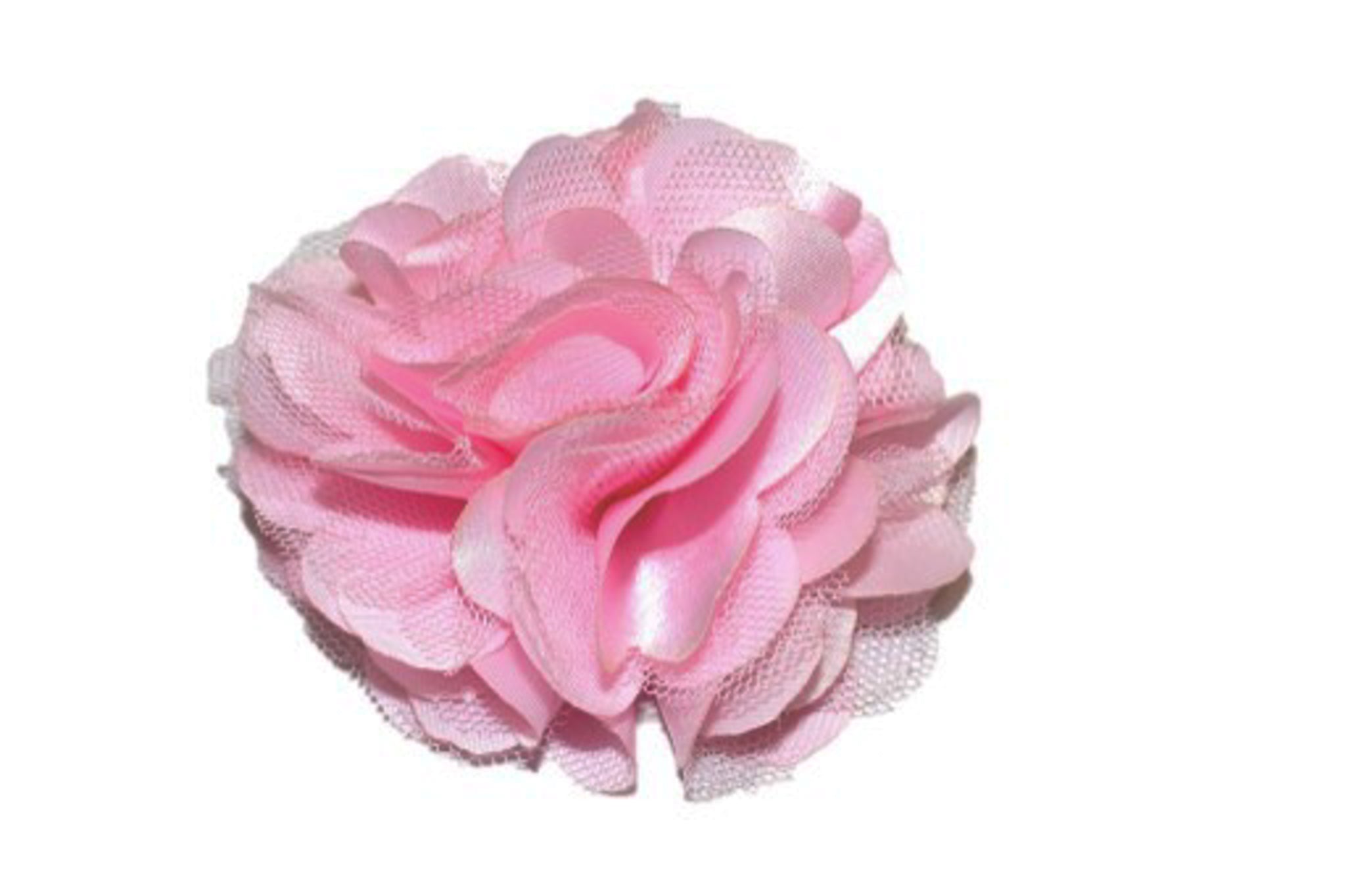 light pink flower hair clip