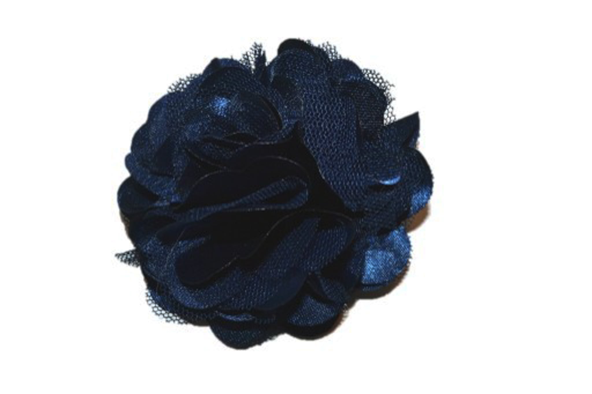 navy blue flower hair clip