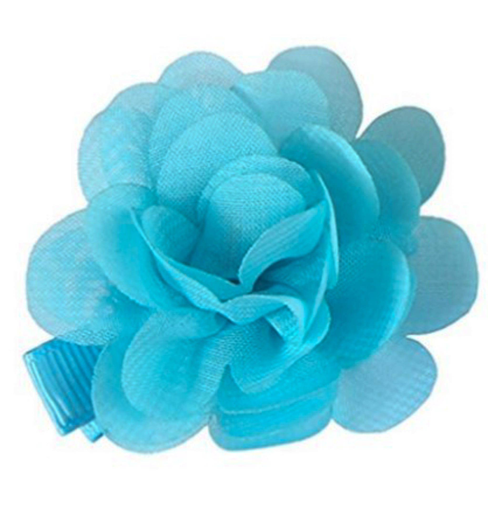 blue flower hair clip