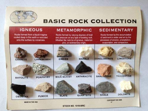 3 types of sedimentary rocks