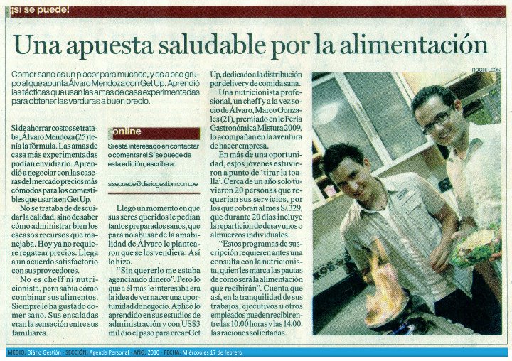 getUP! en Prensa