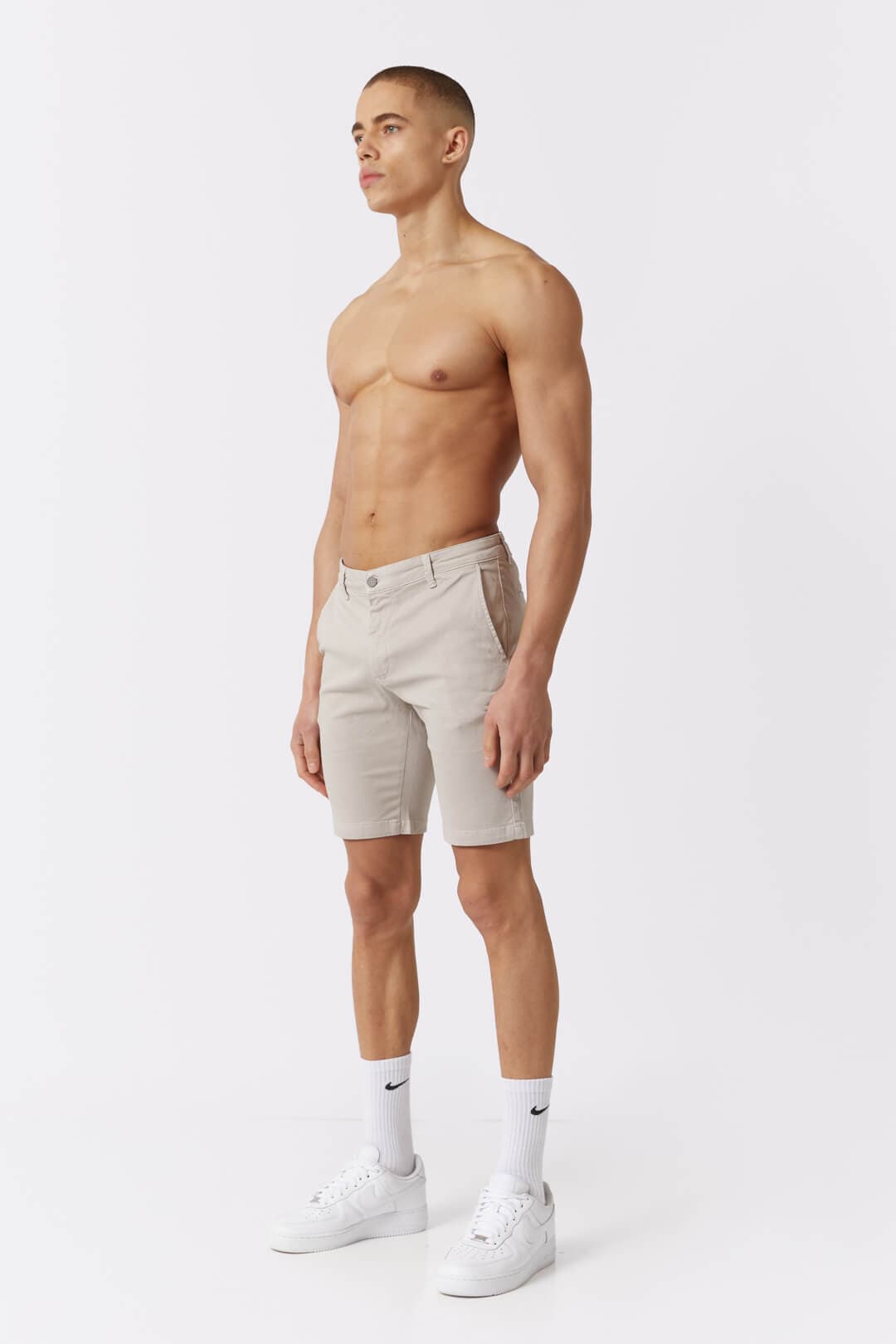 STRETCH CHINO SHORT - SAND