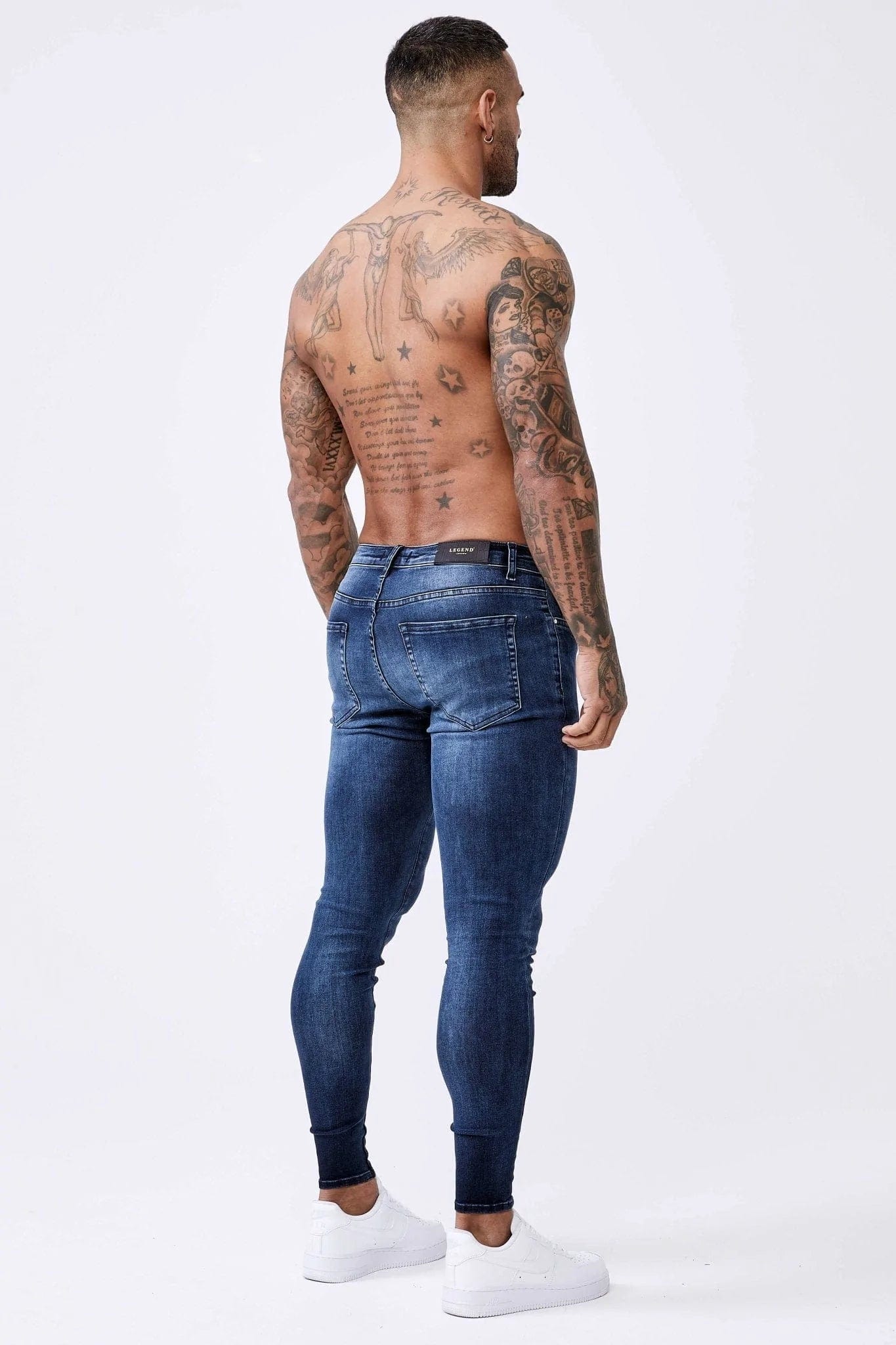 DARK INDIGO FADE WASH - SPRAY-ON JEANS