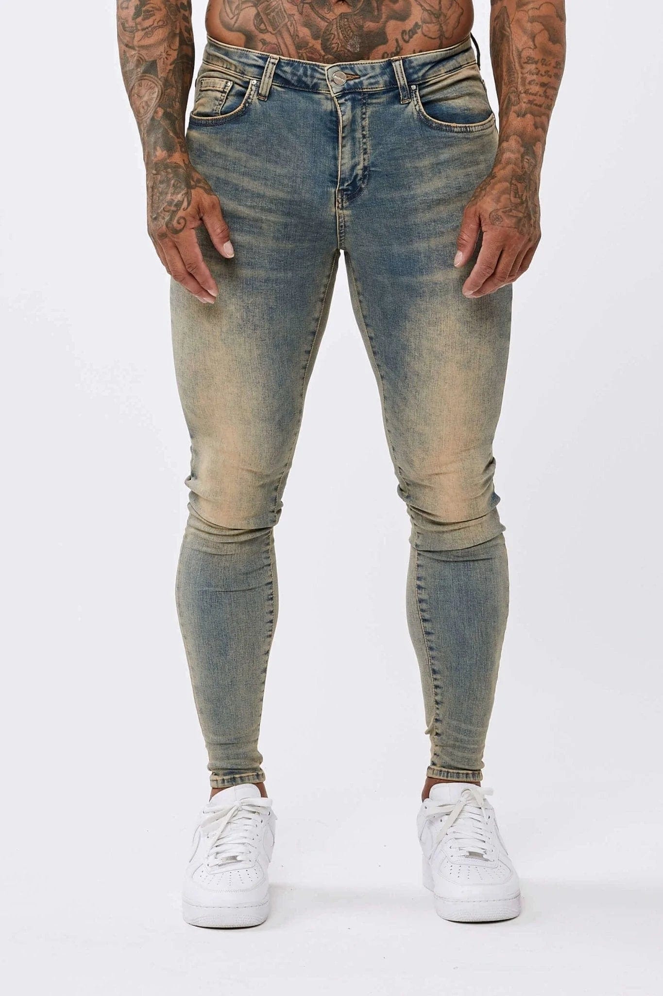 HEAVY STONE WASH - SPRAY ON JEANS