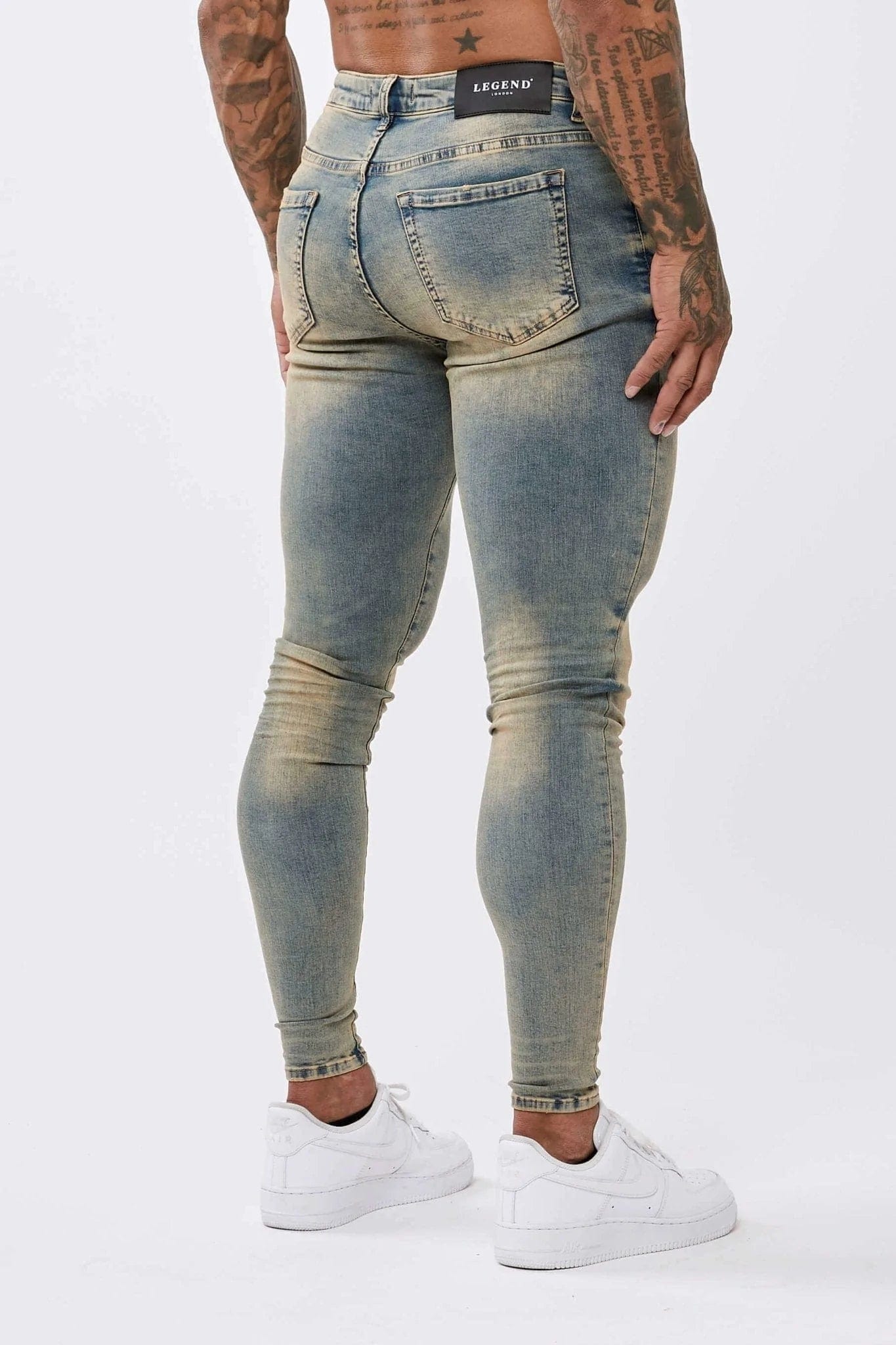 HEAVY STONE WASH - SPRAY ON JEANS