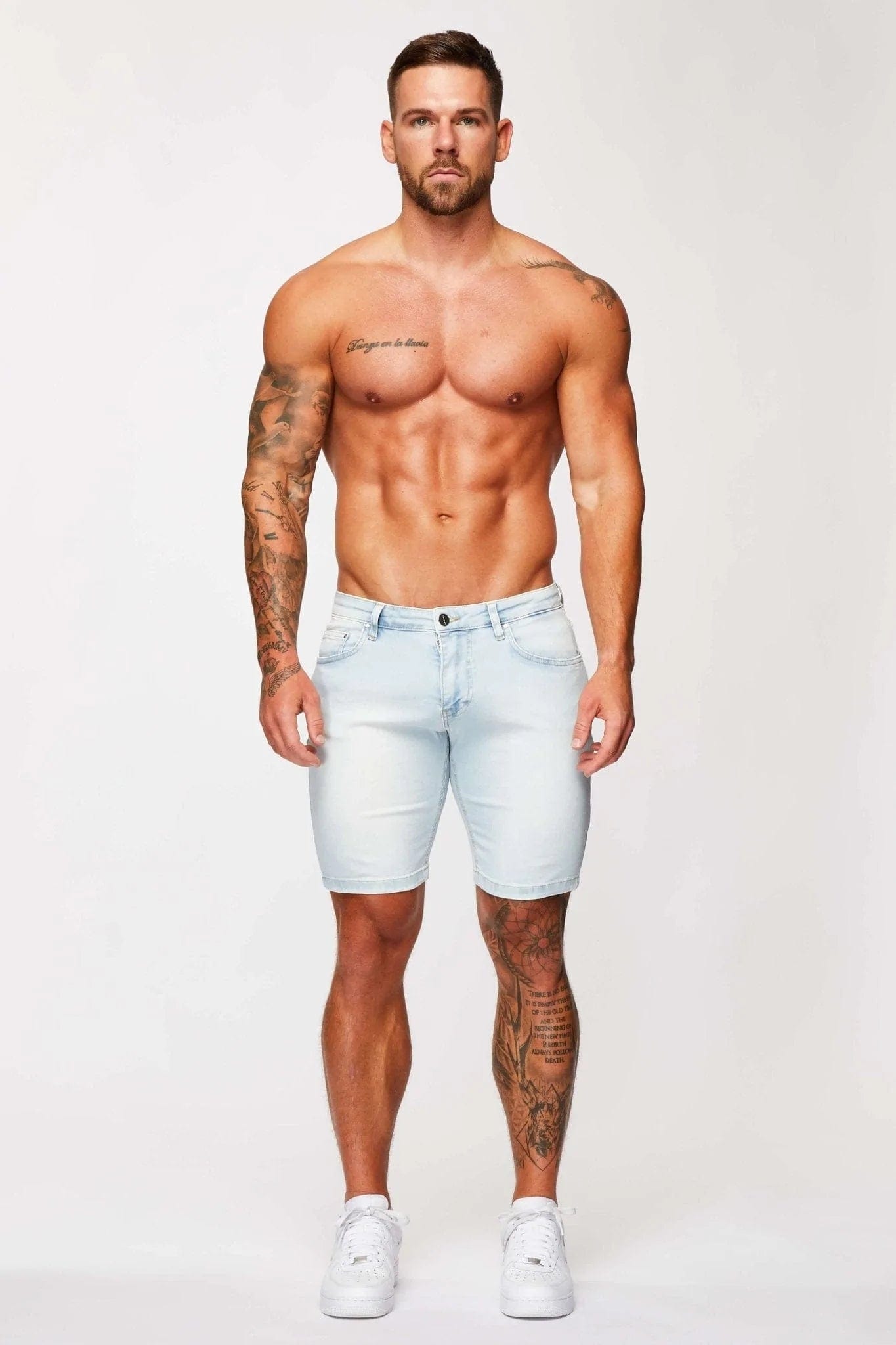 DENIM SHORT - PALE BLUE