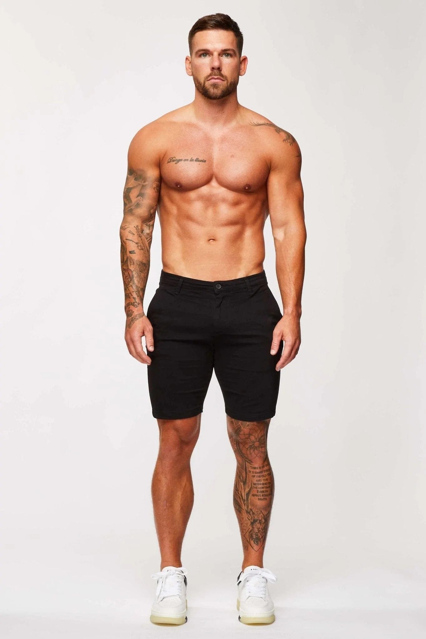 STRETCH CHINO SHORT - BLACK