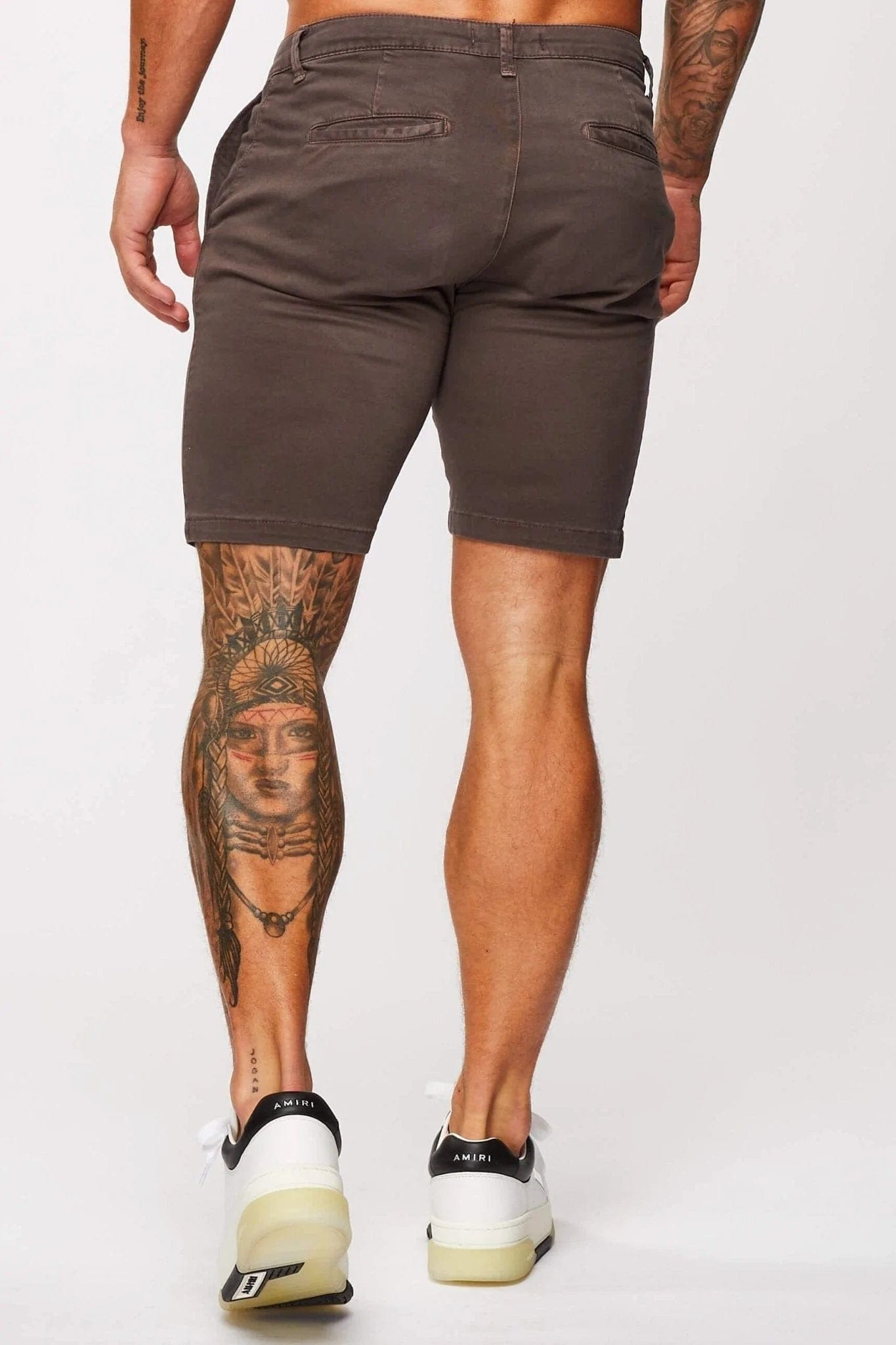 STRETCH CHINO SHORT - DARK GREY