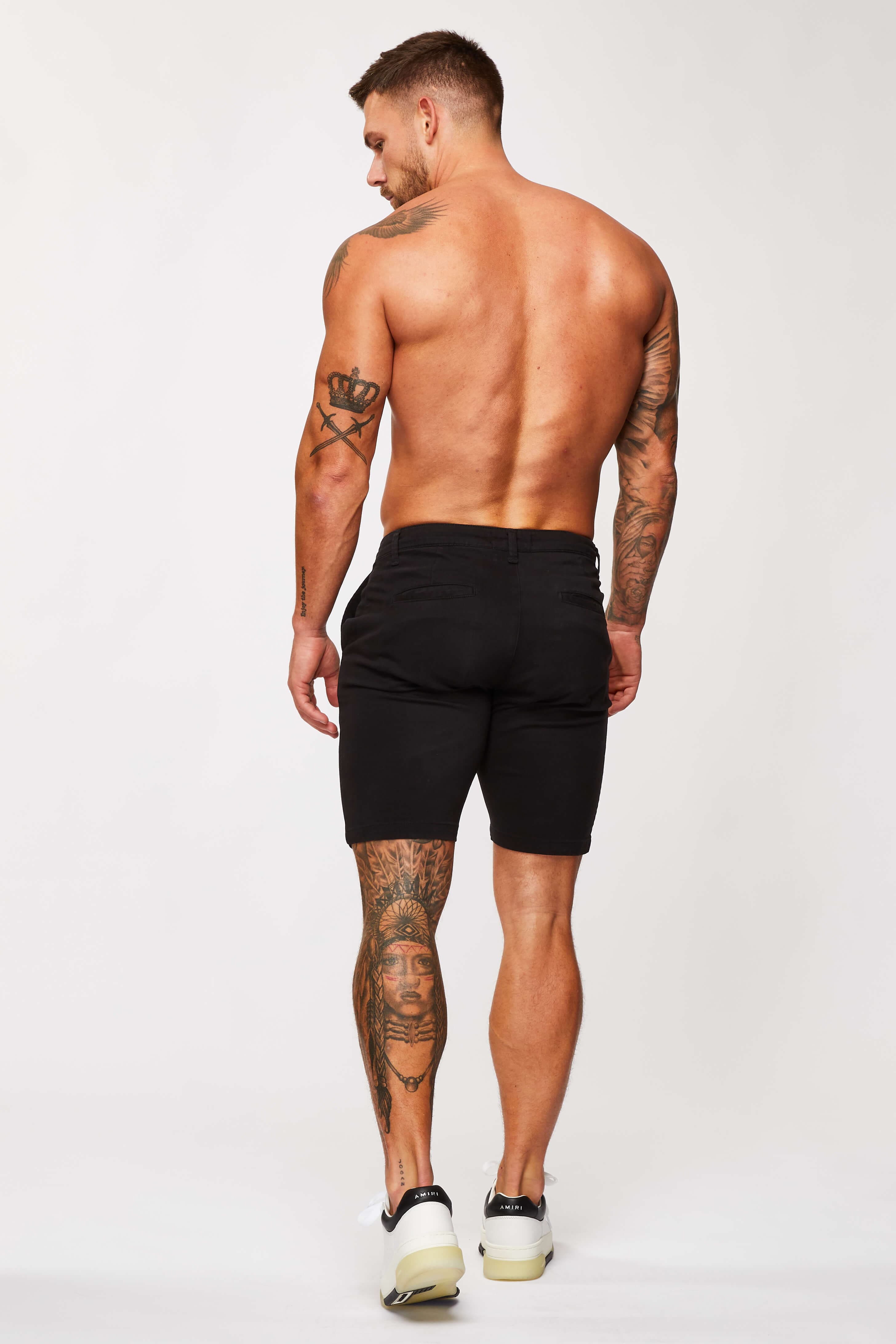 STRETCH CHINO SHORT - BLACK