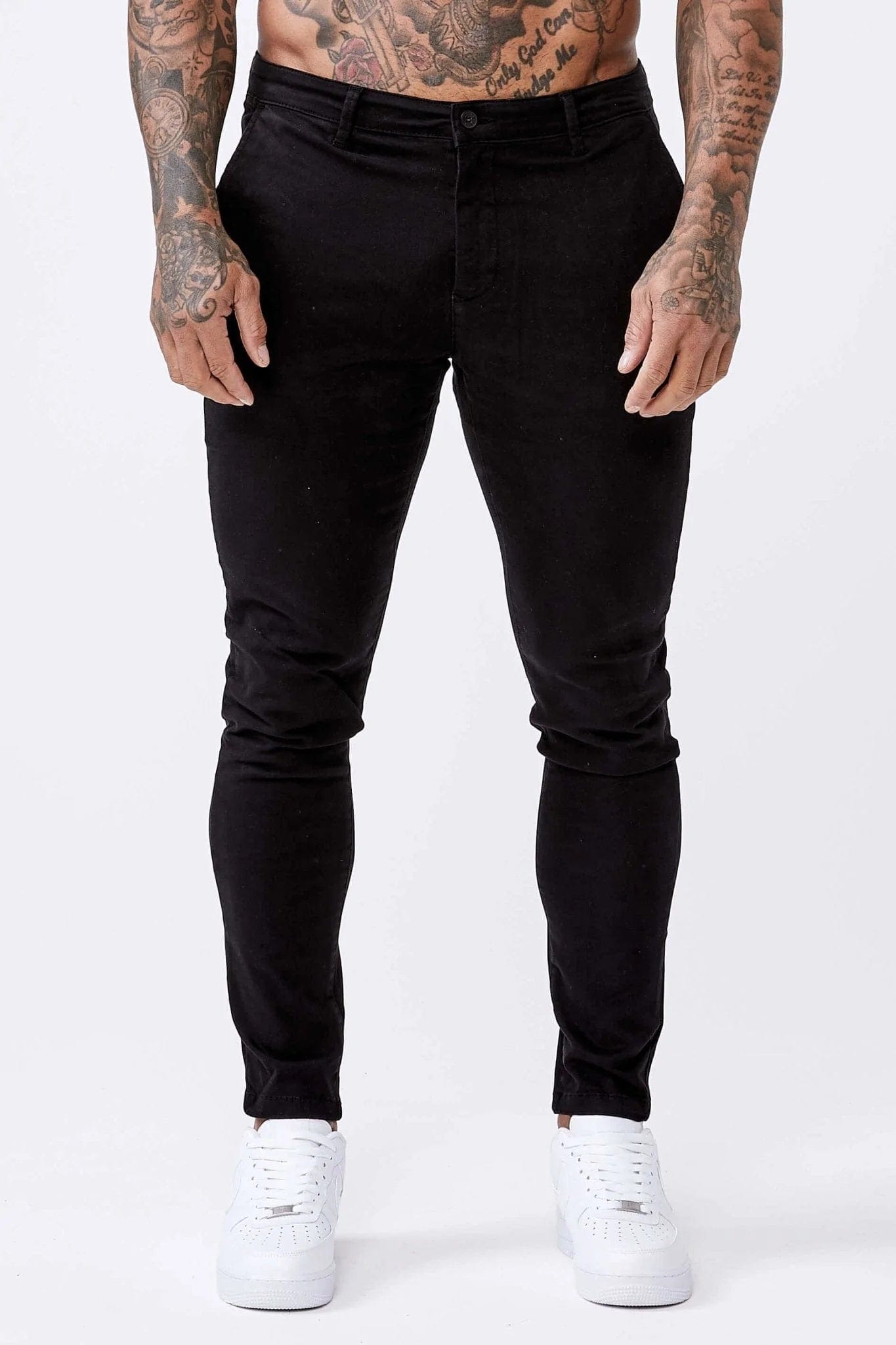 SPRAY-ON STRETCH CHINO - BLACK