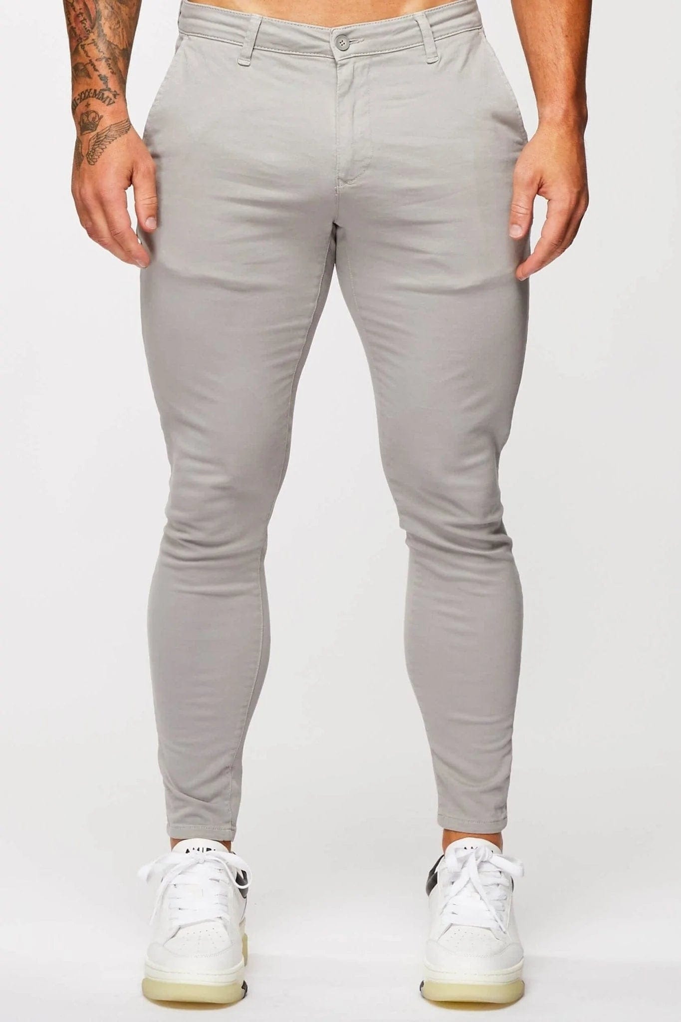 SPRAY-ON STRETCH CHINO - ICE GREY