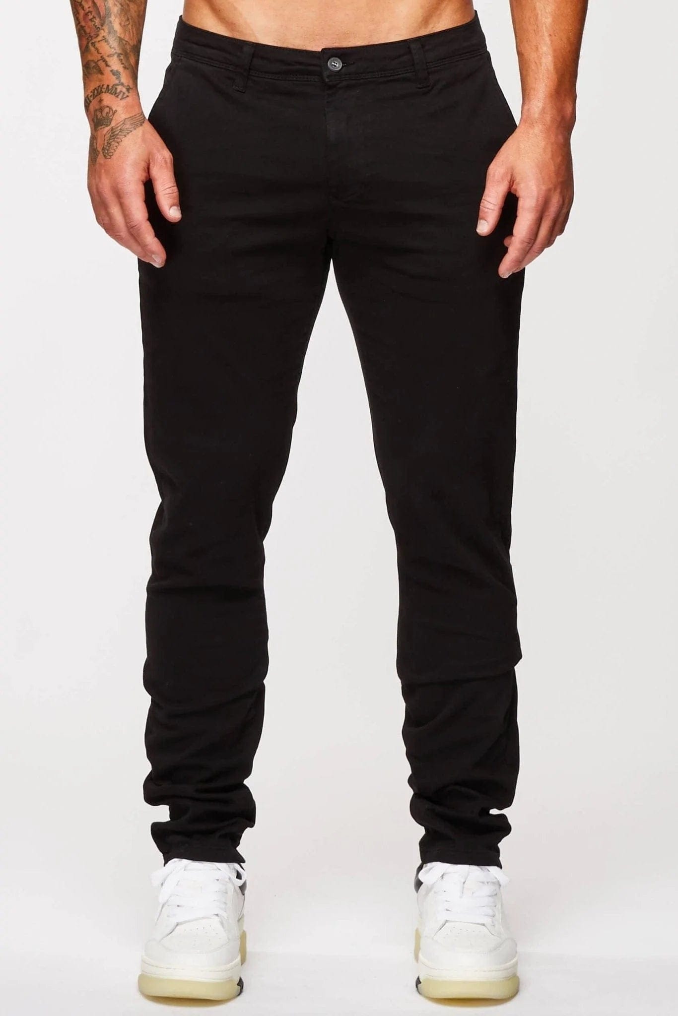 STRAIGHT LEG CHINO - BLACK