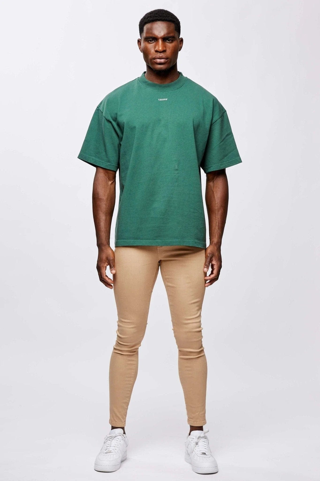 MICRO LOGO OVERSIZED T-SHIRT - TREKKING GREEN