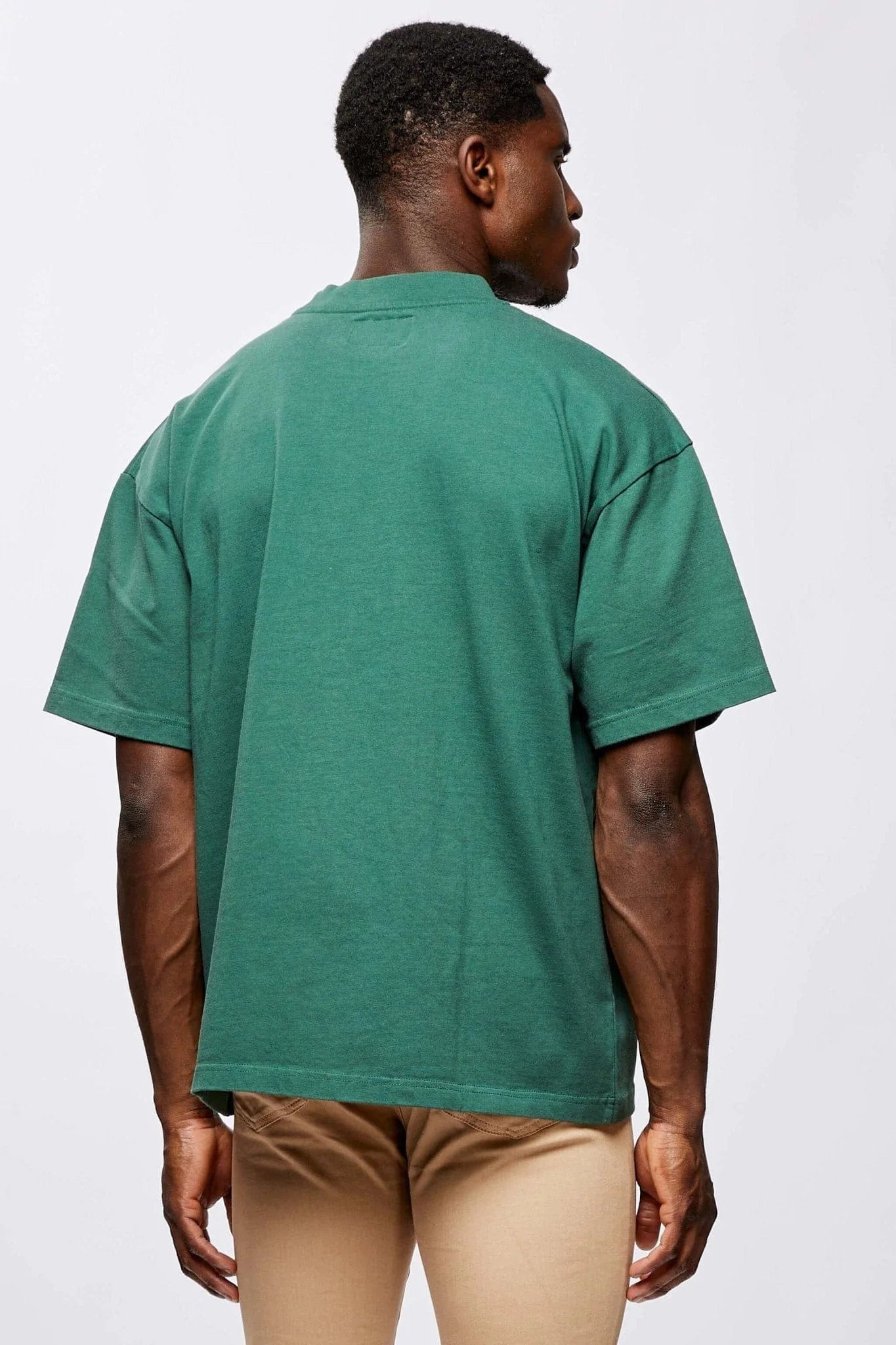 MICRO LOGO OVERSIZED T-SHIRT - TREKKING GREEN