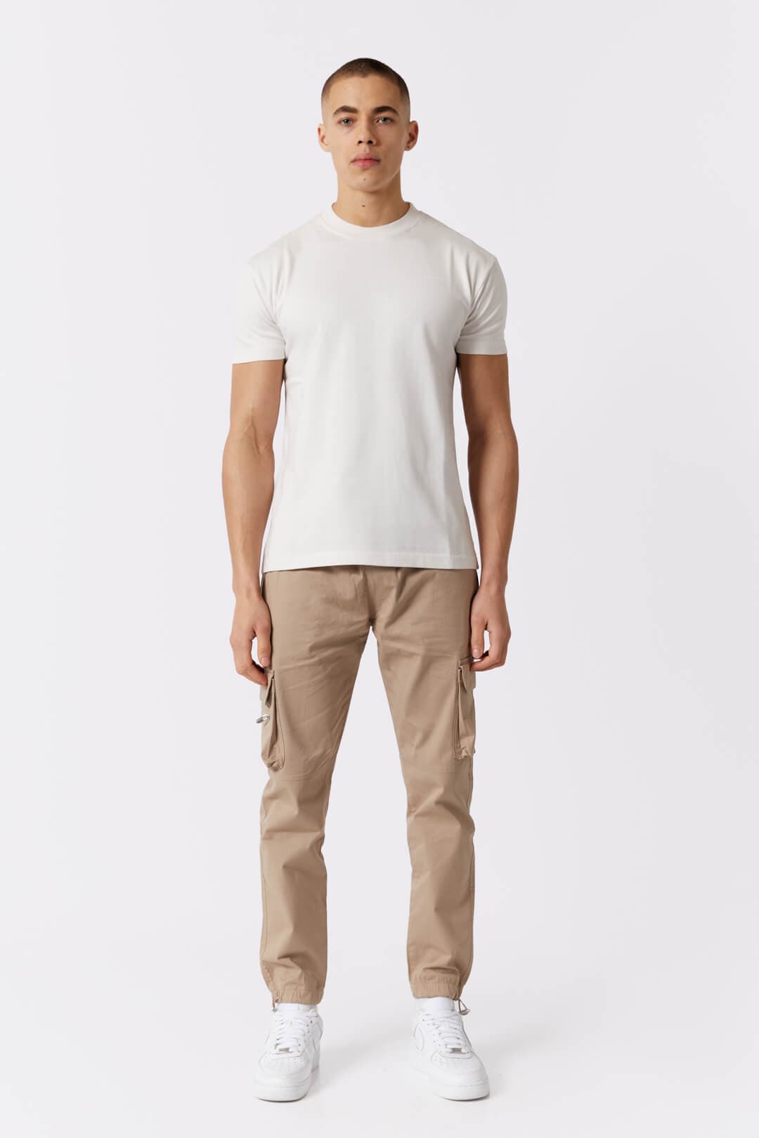 UTILITY CARGO PANTS - BEIGE