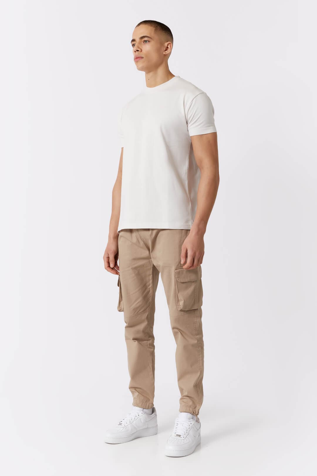 UTILITY CARGO PANTS - BEIGE