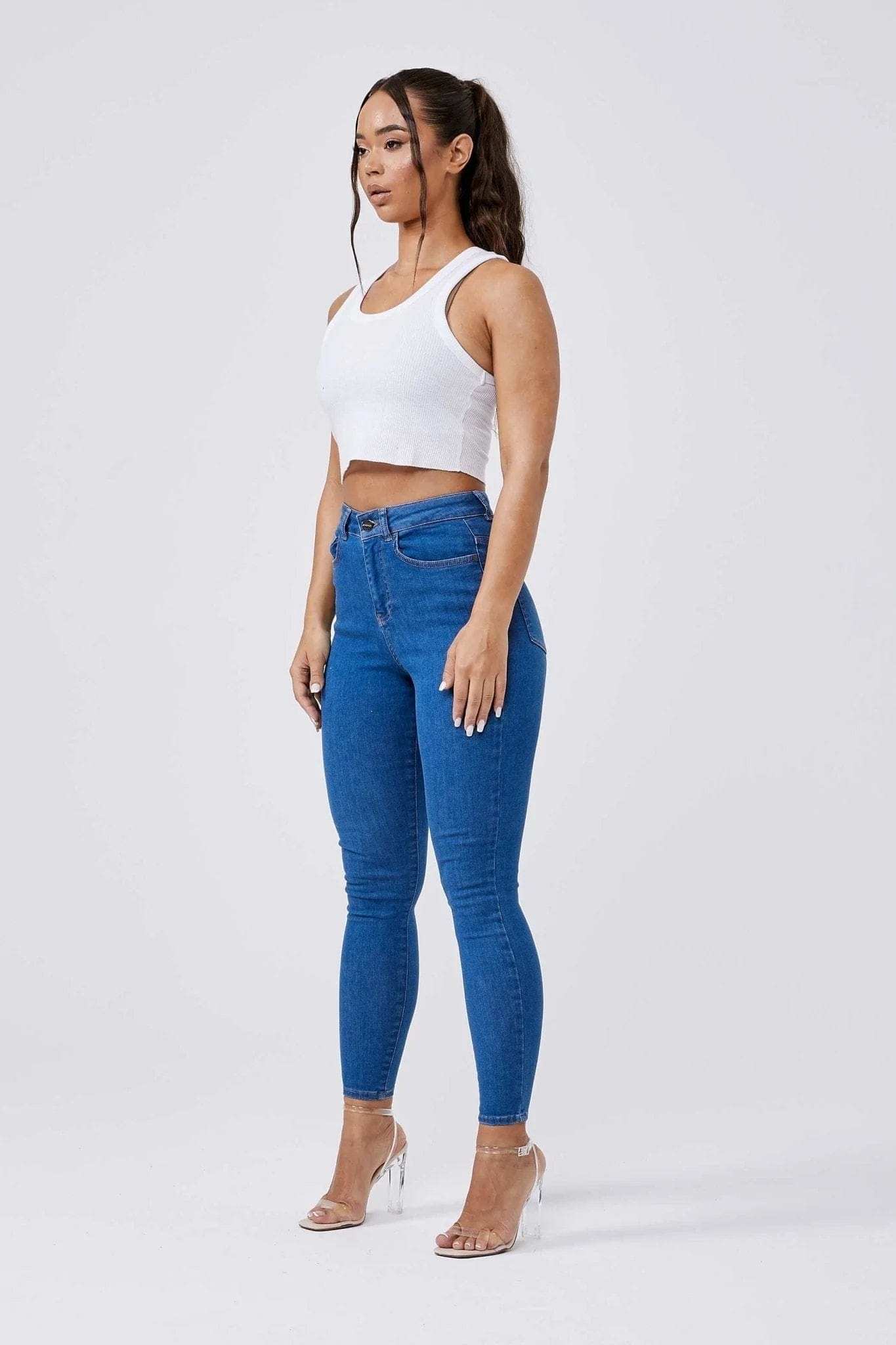 SKINNY JEANS - AZURE BLUE