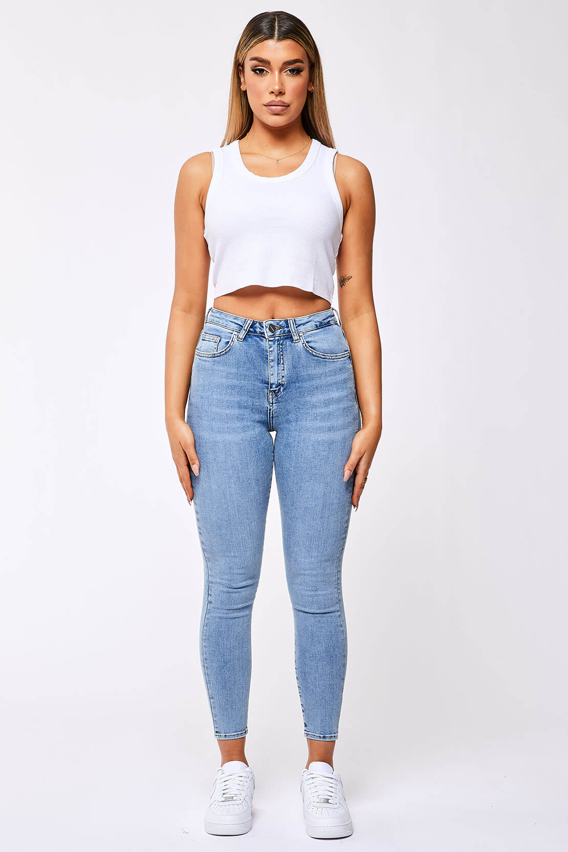 SKINNY JEANS - BLEACH BLUE