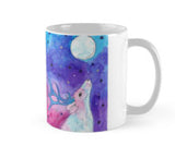 Moon Gazing Stag Mug by Peppermint Art