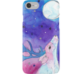 Moon Gazing Stag Phone Case Cover