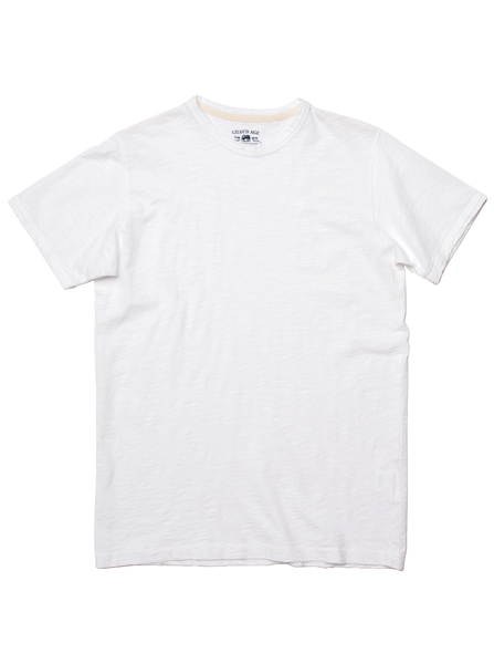 5394-B Bleached White Slubby Cotton T-shirt – Gilded Age