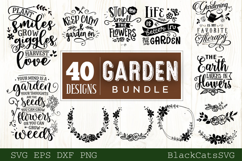 Download Gardening Svg Bundle 40 Designs Garden Svg Bundle Blackcatssvg