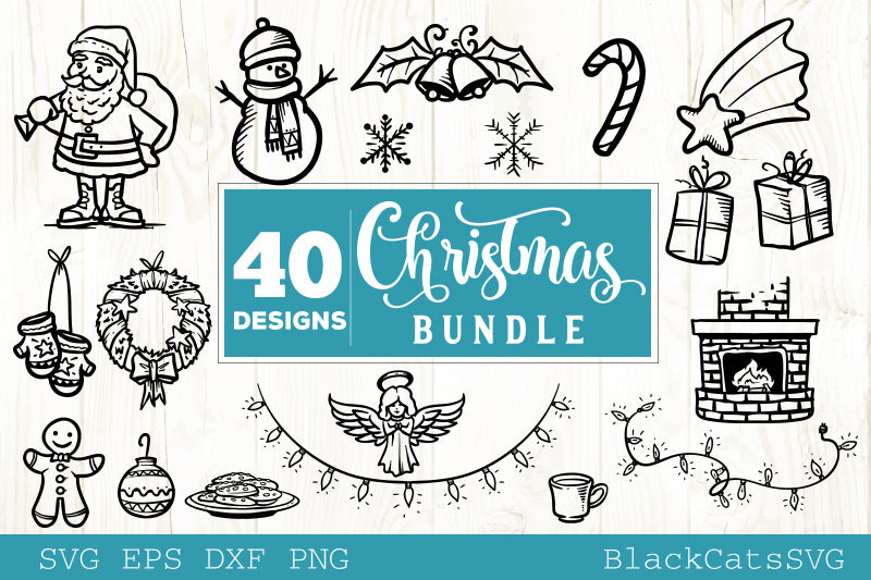 Download Christmas bundle 40 SVG file vol 2 Cutting File Clipart in ...