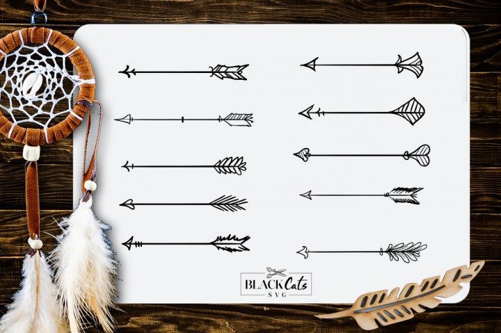 Download Doodle Arrows Svg File Cutting File Clipart In Svg Eps Dxf Png Fo Blackcatssvg