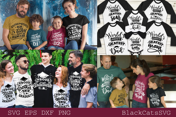 Download Family matching outfits SVG bundle 50 designs vol 2 ...
