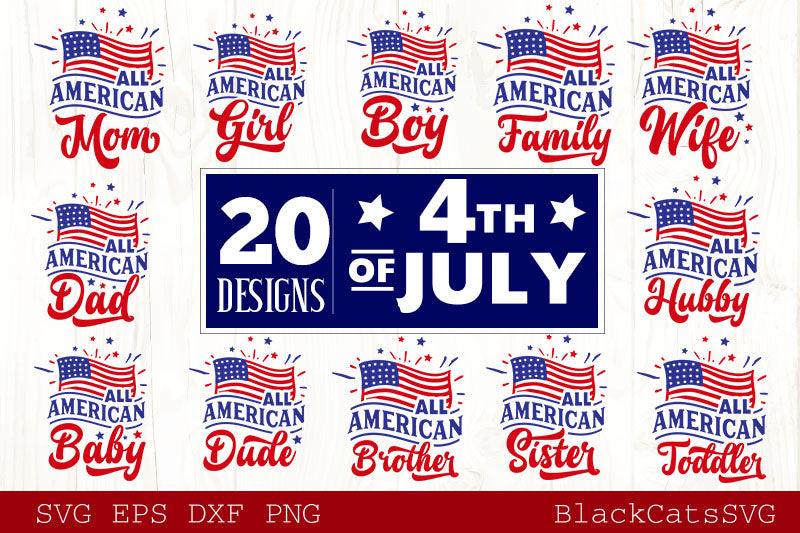 Download Fourth Of July Svg Bundle 20 Designs Independence Day Svg Bundle Blackcatssvg