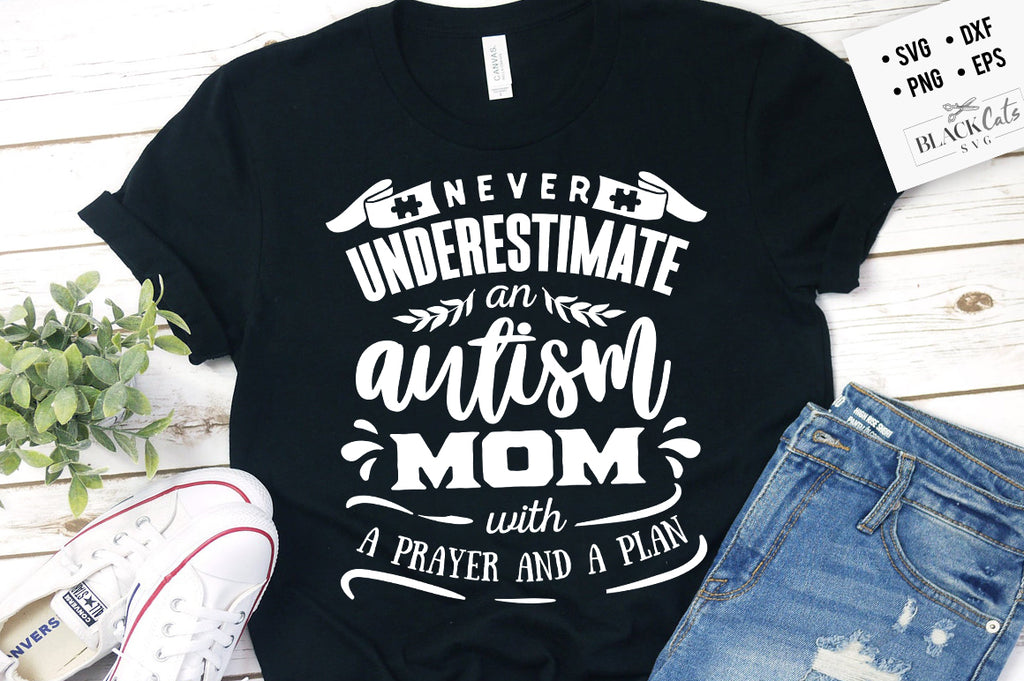 Download Never Underestimate An Autism Mom Svg Blackcatssvg