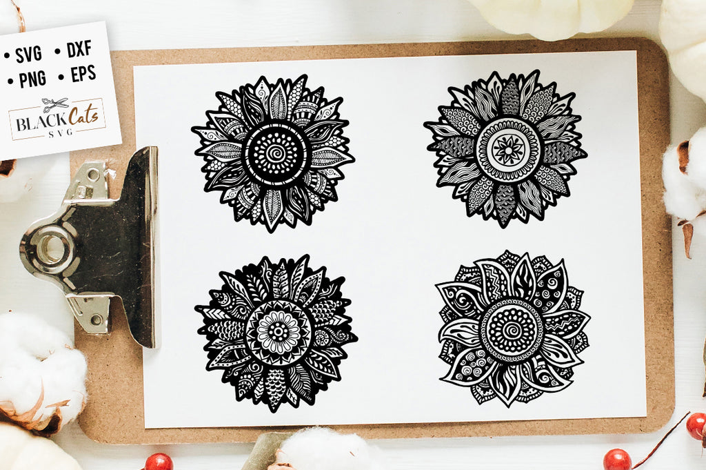 Free Free 64 Sunflower Zentangle Svg SVG PNG EPS DXF File