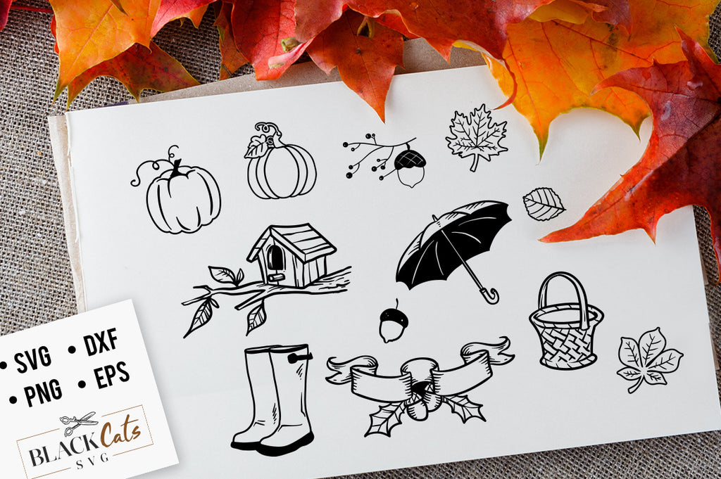 Download Autumn pack SVG file Cutting File Clipart in Svg, Eps, Dxf ...